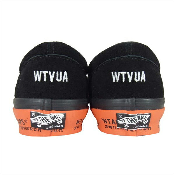 WTAPS ダブルタップス × VANS 201BWVND-FWM02S OG CLASSIC SLIP-ON クラシック スニーカー スリッポン 黒系 27cm【新古品】【未使用】【中古】