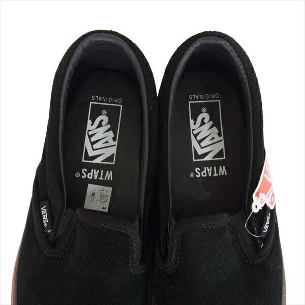 WTAPS ダブルタップス × VANS 201BWVND-FWM02S OG CLASSIC SLIP-ON クラシック スニーカー スリッポン 黒系 27cm【新古品】【未使用】【中古】