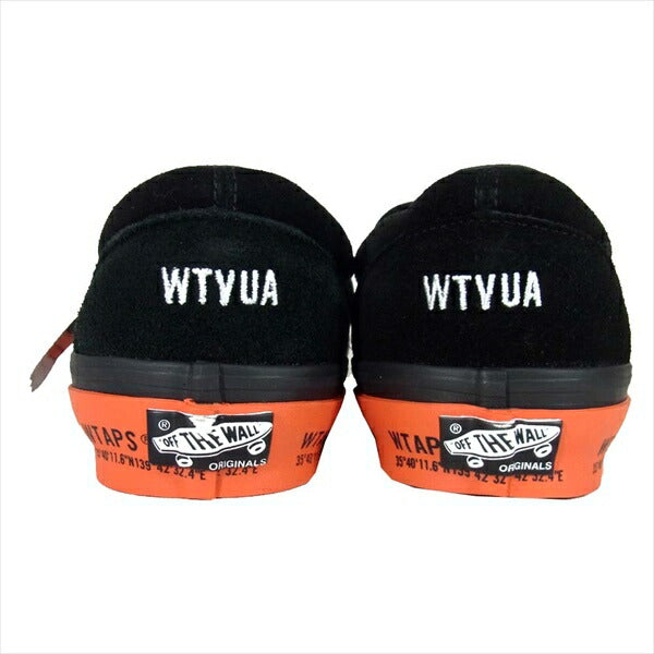 WTAPS ダブルタップス 201BWVND-FWM02S × VANS OG CLASSIC SLIP-ON クラシック スニーカー スリッポン 黒系 27.5cm【新古品】【未使用】【中古】
