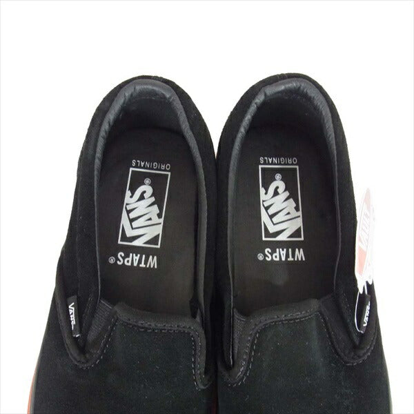 WTAPS ダブルタップス 201BWVND-FWM02S × VANS OG CLASSIC SLIP-ON クラシック スニーカー スリッポン 黒系 27.5cm【新古品】【未使用】【中古】