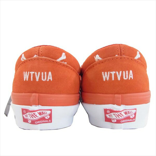 WTAPS ダブルタップス バンズヴォルト VANS VALT VN0A45JKK09 Og Classic Slip-On ボーン刺繍 クラシックスリッポン スニーカー オレンジ系 26cm【新古品】【未使用】【中古】