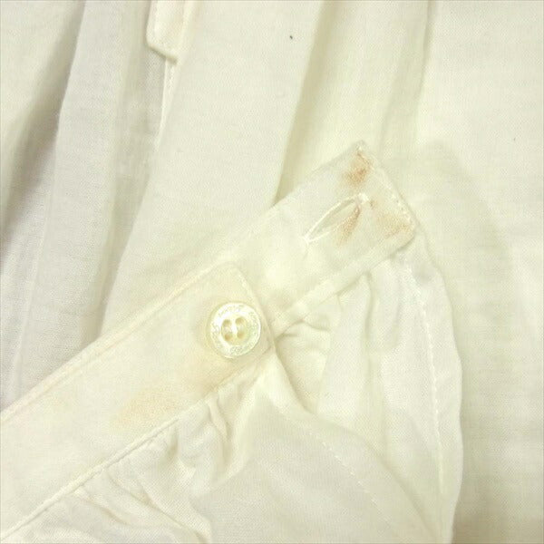 ROEN ロエン 73036014 コットン ダブルカラー 長袖 ドレス シャツ オフホワイト系 オフホワイト系 46【中古】