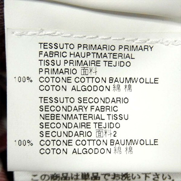 Just Cavalli ジャストカヴァリ S01DL0076-N36988 デニム切替 レザーポケット ペイズリー チェック 長袖シャツ レッド系 48【中古】