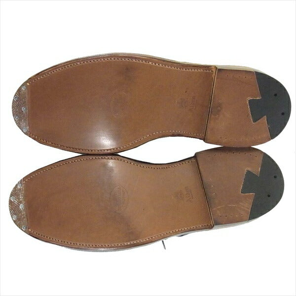 ALDEN オールデン J.CREW 別注 D5421 シェルコードバン プレーントゥ シューズ ブラウン系 9D【新古品】【未使用】【中古】