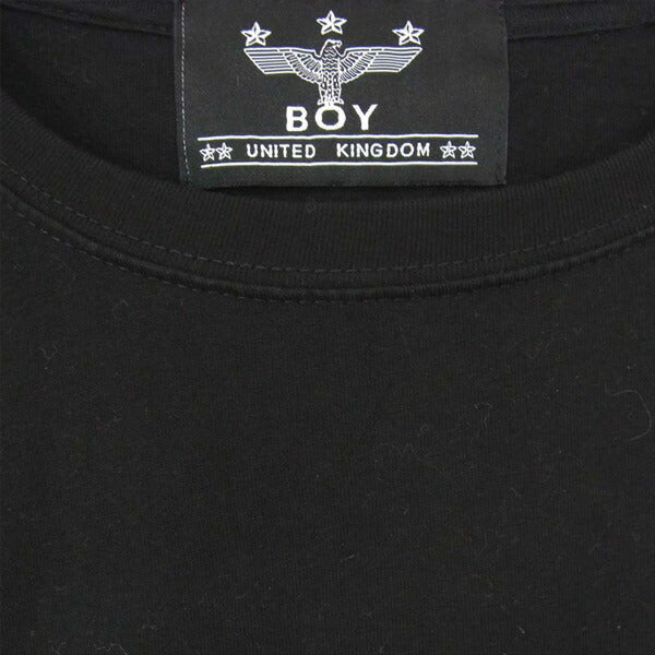 ボーイロンドン プリント メッシュ クルーネック Tシャツ ブラック系 ブラック系 サイズ表記無【中古】