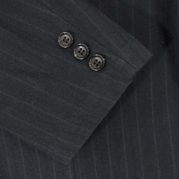 COMME des GARCONS HOMME コムデギャルソンオム AD2003 ストライプ スーツ セットアップ ブラック系 L【中古】