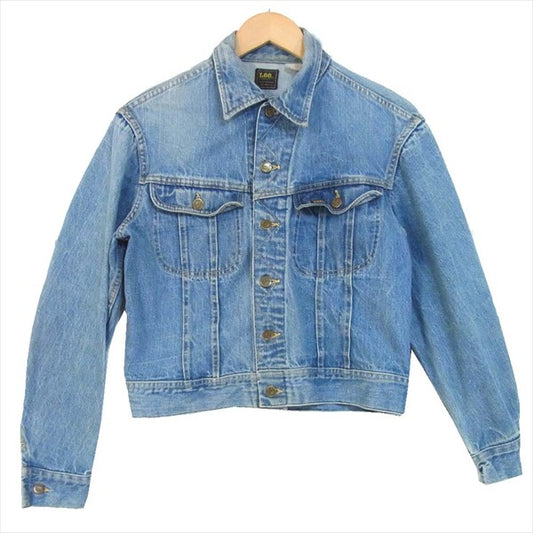 Lee リー 70年代後期 黒タグ デニムジャケット USA製 ボタン デニム ジャケット インディゴブルー系 表記無し【中古】