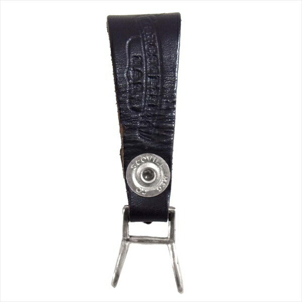CHROME HEARTS クロムハーツ（原本無） BELT LOOP Wベルトループ クロスボタン ブラックレザー シルバー【中古】