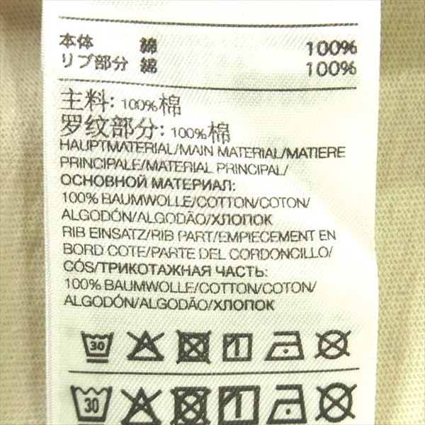 Yohji Yamamoto ヨウジヤマモト FQ4115 M DISTRESSED SIGNATURE SS TEE Tシャツ ベージュ系 L【中古】