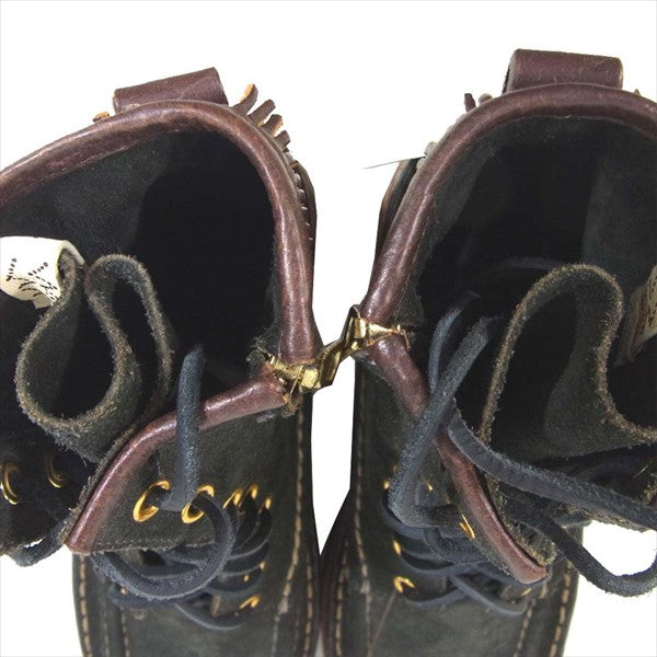VISVIM ビズビム 0118202002009 18AW GRIZZLY BOOTS HI-FOLK BISON ブーツ ブラック系 US8.5【極上美品】【中古】
