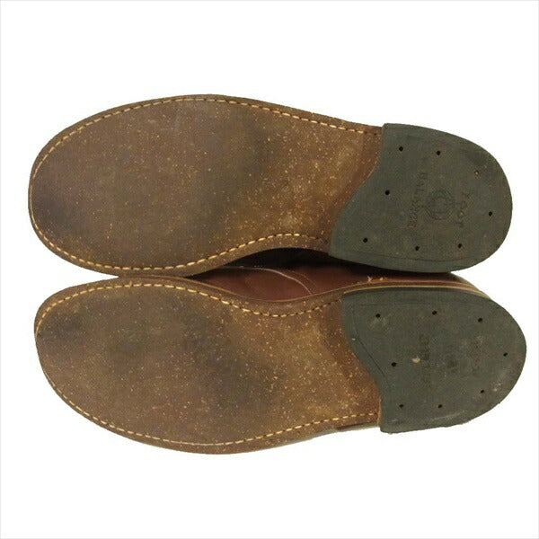 ALDEN オールデン 405 Indy Boots レザー インディ ブーツ ブラウン系 実寸約26.5cm【中古】