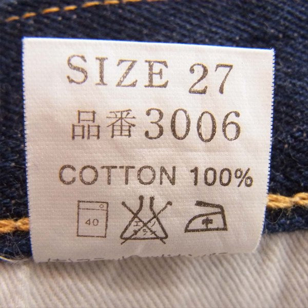 THE FLAT HEAD ザフラットヘッド Lot3006 ベルボトム ブーツカット デニム パンツ インディゴブルー系 27【中古】