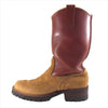THE FLAT HEAD ザフラットヘッド ウエスコ WESCO スエード レザー ウエスタンボス ペコスブーツ ベージュ×ブラウン 7E【中古】