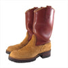 THE FLAT HEAD ザフラットヘッド ウエスコ WESCO スエード レザー ウエスタンボス ペコスブーツ ベージュ×ブラウン 7E【中古】