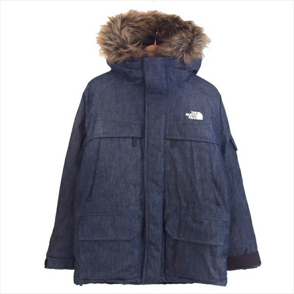 THE NORTH FACE ノースフェイス 国内正規品 ND91736 Denim McMurdo Parka デニムマクマードパーカ ダウン ジャケット インディゴブルー系 M【美品】【中古】