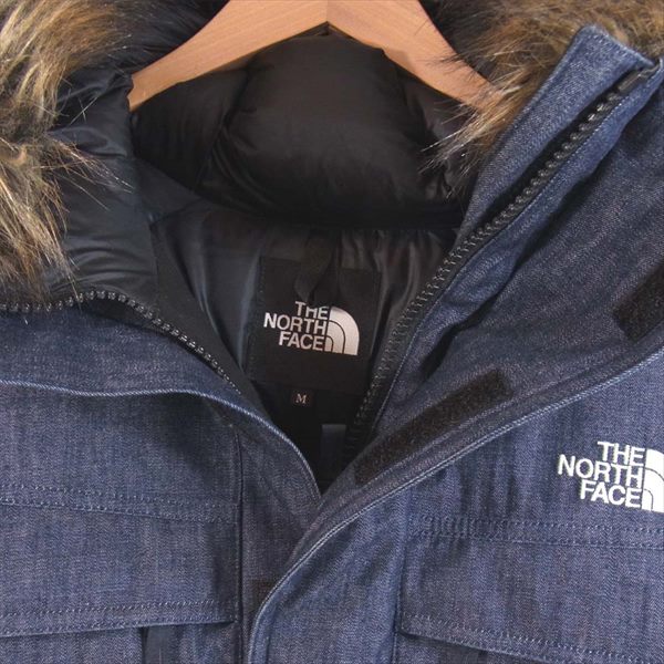 THE NORTH FACE ノースフェイス 国内正規品 ND91736 Denim McMurdo Parka デニムマクマードパーカ ダウン ジャケット インディゴブルー系 M【美品】【中古】