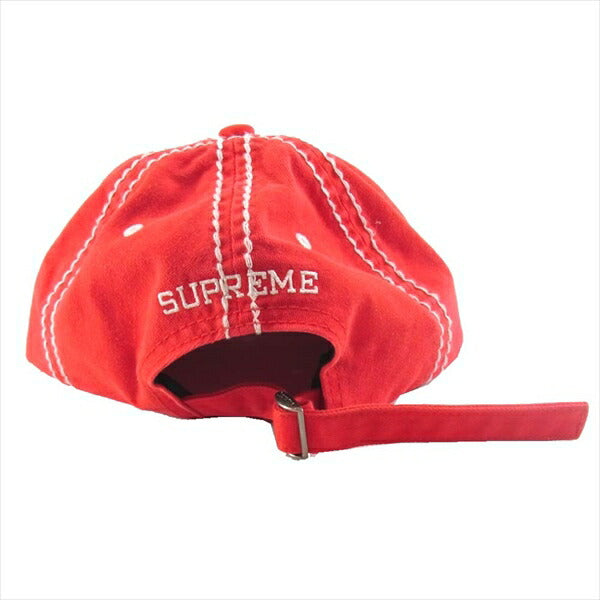 Supreme シュプリーム 20AW Big Stitch 6-Panel Cap 帽子 レッド系 F【新古品】【未使用】【中古】