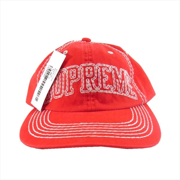 Supreme シュプリーム 20AW Big Stitch 6-Panel Cap 帽子 レッド系 F【新古品】【未使用】【中古】