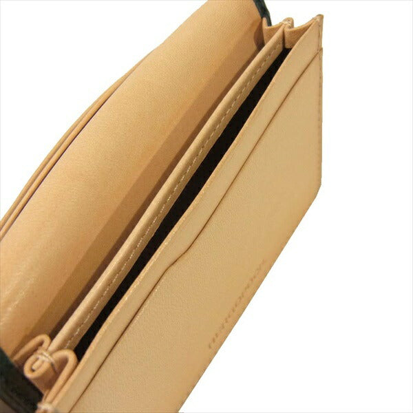 エルゴポック 06W-NAM ワキシングレザー 名刺入れ 手帳 ダイアリー モスグリーン系 W11×H7.5cm【新古品】【未使用】【中古】