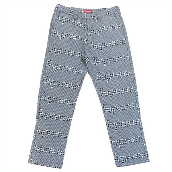 Supreme シュプリーム 20AW Work Pant Black Houndstooth 千鳥格子 ワークパンツ パンツ ブラック系 34【新古品】【未使用】【中古】