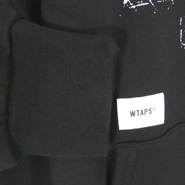WTAPS ダブルタップス × バンズ VANS 20AW 202BWVND-CSM01S / MOSH PIT クロスボーン プルオーバー パーカー 黒系 04【新古品】【未使用】【中古】