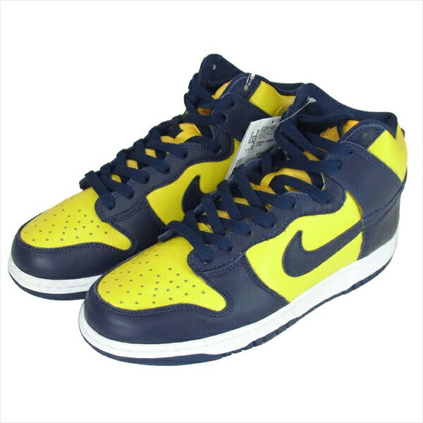 NIKE ナイキ CZ8149-700 DUNK HI SP MICHIGAN ダンク ミシガン ハイカット スニーカー イエロー系 26.5cm【新古品】【未使用】【中古】