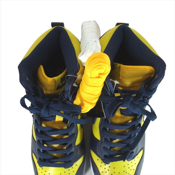 NIKE ナイキ CZ8149-700 DUNK HI SP MICHIGAN ダンク ミシガン ハイカット スニーカー イエロー系 26.5cm【新古品】【未使用】【中古】