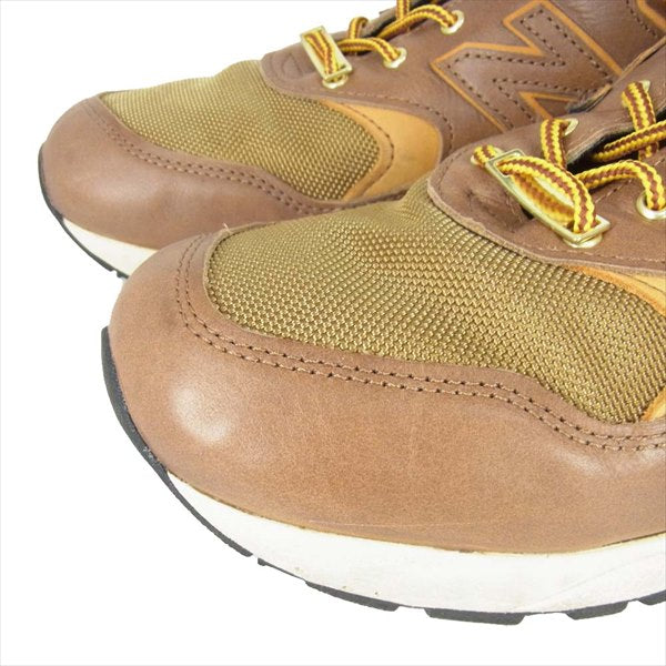 NEW BALANCE ニューバランス × ダナーDANNER M585DR USA製 レザー スニーカー ブラウン系 29cm【中古】