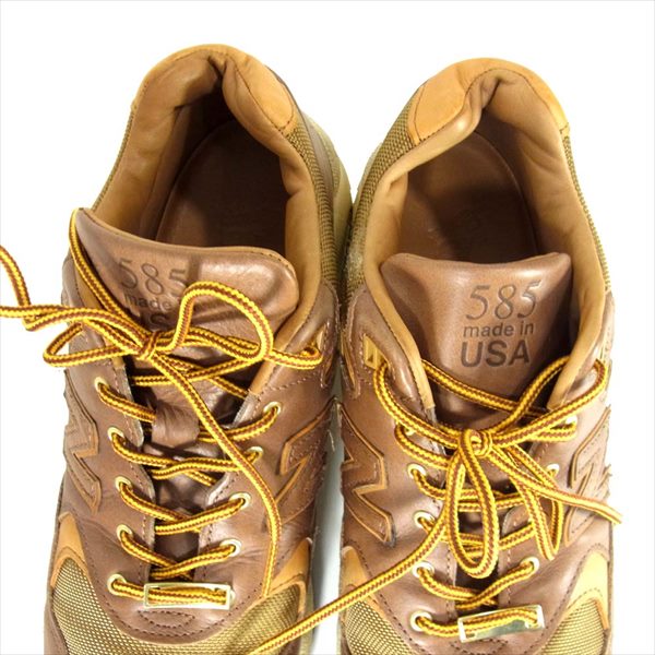 NEW BALANCE ニューバランス × ダナーDANNER M585DR USA製 レザー スニーカー ブラウン系 29cm【中古】