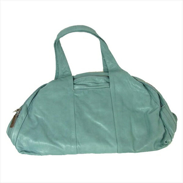 aniary アニアリ 01-06000 レザー 牛革 日本製 ボストンバッグ 水色系 W50×H28×D12.5cm【美品】【中古】