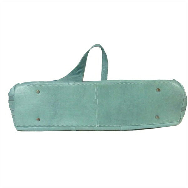 aniary アニアリ 01-06000 レザー 牛革 日本製 ボストンバッグ 水色系 W50×H28×D12.5cm【美品】【中古】