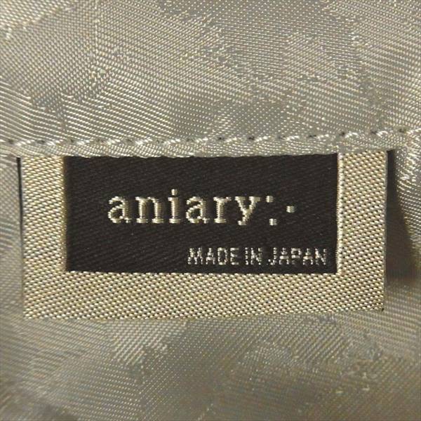 aniary アニアリ 01-06000 レザー 牛革 日本製 ボストンバッグ 水色系 W50×H28×D12.5cm【美品】【中古】