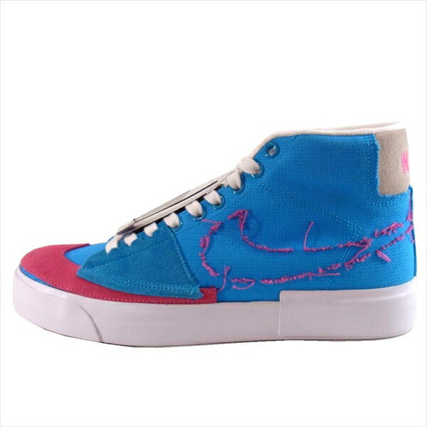 NIKE ナイキ CI3833-400 エスビー SB BLAZER MID EDGE ブレーザーミッド エッジ ハイカット スニーカー 水色×ピンク 26㎝【新古品】【未使用】【中古】