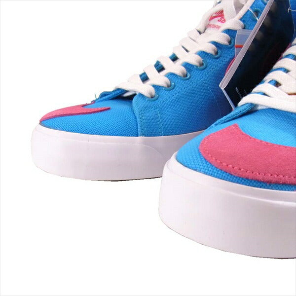 NIKE ナイキ CI3833-400 エスビー SB BLAZER MID EDGE ブレーザーミッド エッジ ハイカット スニーカー 水色×ピンク 26㎝【新古品】【未使用】【中古】