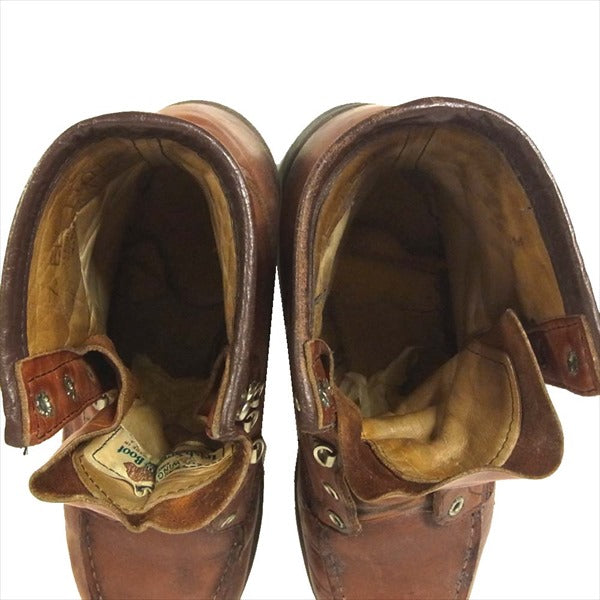 RED WING レッドウィング 855 犬タグ アイリッシュセッター アメリカ製 レザー ブーツ ブラウン系 7EE【中古】