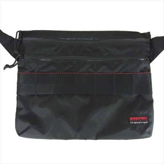 BRIEFING ブリーフィング × UA TRAVEL SLDR トラベル 肩掛け ショルダーバッグ ブラック系【極上美品】【中古】