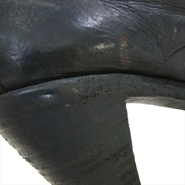 GUIDI グイディ レザー レースアップ ヒールブーツ レディース ブーツ 37【中古】