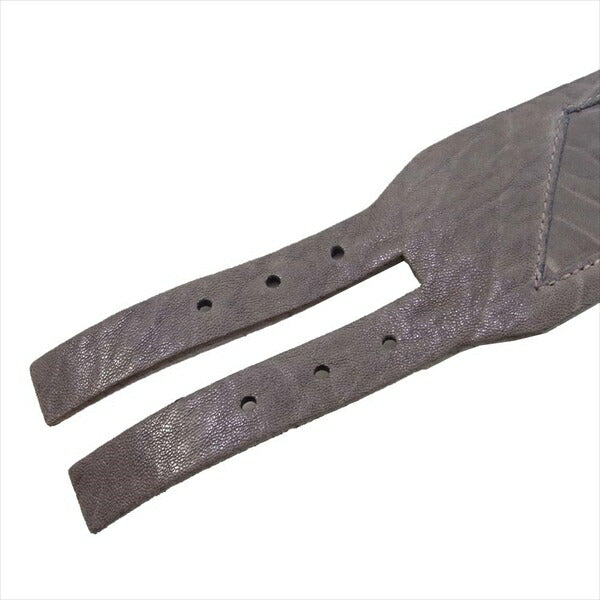 HELMUT LANG ヘルムートラング TWO BUCKLE BELT 羊革 トゥー バックル レディース ベルト ダークブラウン系 P【新古品】【未使用】【中古】