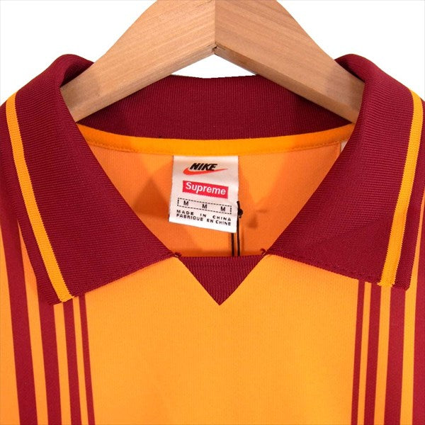 Supreme シュプリーム ナイキ NIKE 20AW Stripe Jewel Soccer Jersey ストライプ ジュエル サッカー ジャージー シャツ オレンジ系 M【新古品】【未使用】【中古】