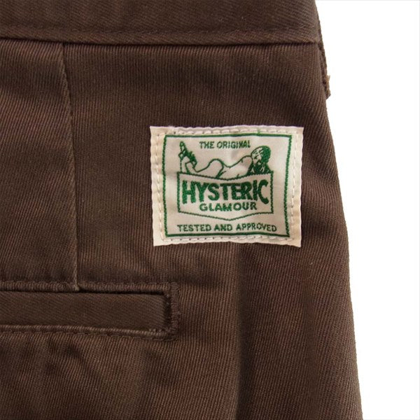 HYSTERIC GLAMOUR ヒステリックグラマー 02183AP08 ミリタリー チノパンツ ブラウン系 L【中古】