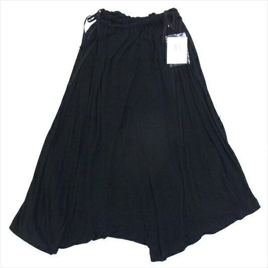 Y's ワイズ YD-P10-211-2 レーヨン ラップ ハカマ サルエル パンツ レディース サルエルパンツ ブラック系 1【中古】