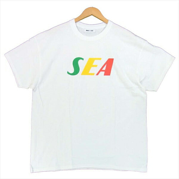 ウィンダンシー WDS-20S2-CS-05 SEA TRICOLOR TEE トリコロール プリント Tシャツ 白系 XL【新古品】【未使用】【中古】