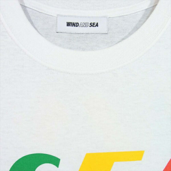 ウィンダンシー WDS-20S2-CS-05 SEA TRICOLOR TEE トリコロール プリント Tシャツ 白系 XL【新古品】【未使用】【中古】