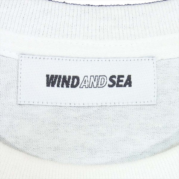 L 白 wind and sea トリコロール Tシャツ 2n
