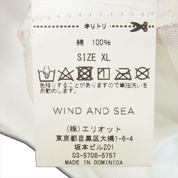 ウィンダンシー WDS-20S2-CS-05 SEA TRICOLOR TEE トリコロール プリント Tシャツ 白系 XL【新古品】【未使用】【中古】