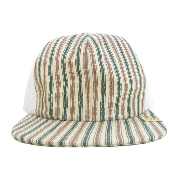 VISVIM ビズビム 0120103003025 GOODYEAR CAP ストライプ キャップ 帽子 ベージュ系 F【新古品】【未使用】【中古】