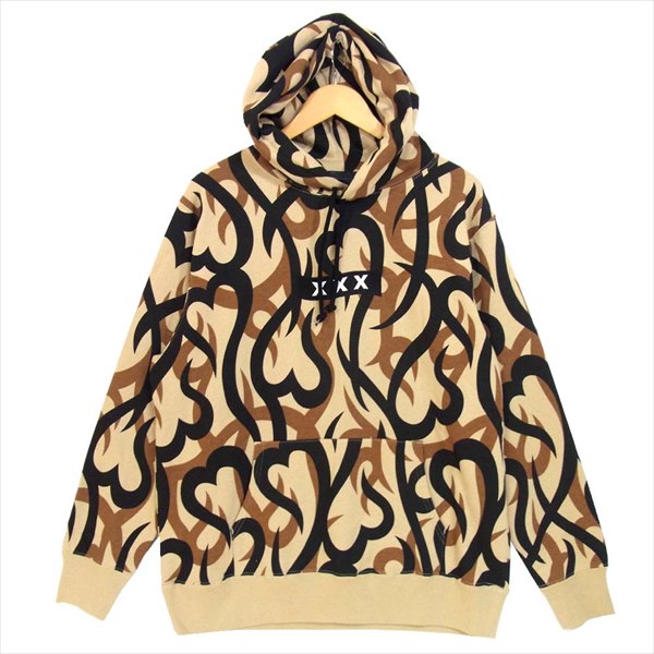 NUMBER(N)INE ナンバーナイン × GOD SELECTION XXX トライバル パーカー ベージュ系 5【新古品】【未使用】【中古】