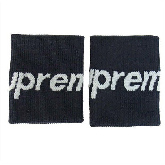Supreme シュプリーム × ナイキ NIKE 19SS NBA Wristband リスト バンド リストバンド ロゴ ブラック系 Free【美品】【中古】