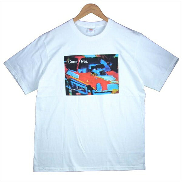 Supreme シュプリーム × ヨウジヤマモト Yohji Yamamoto 20AW Game Over Tee ゲームオーバー シャツ 白 L【新古品】【未使用】【中古】