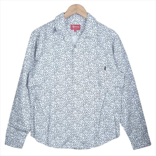 Supreme シュプリーム 19SS Vine Rayon Shirt 総柄 レーヨン シャツ 長袖シャツ 白 S【新古品】【未使用】【中古】